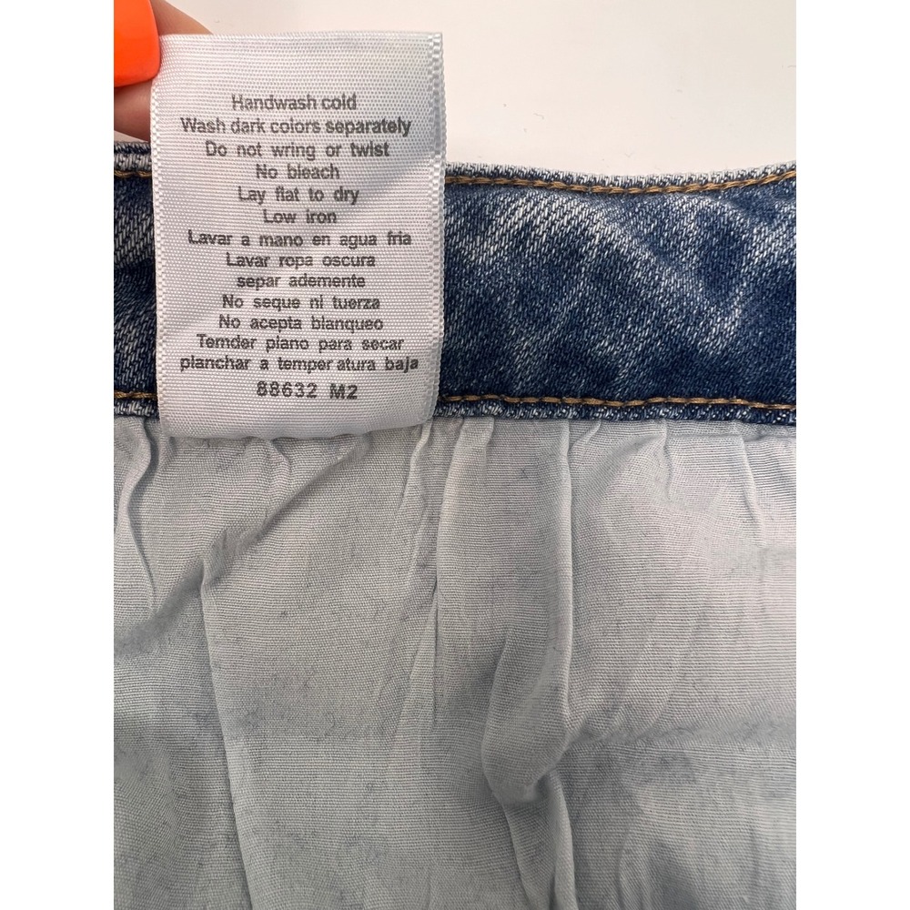 Judy Blue Bootcut Jeans 20W Blue Distressed Denim Plus Hem Detail Boho - Picture 8 of 8